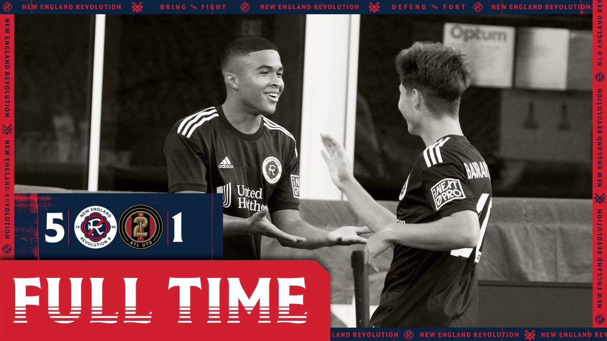 Revolution II domina Atlanta United 2 con victoria 5-1, extiende su racha invicta a 8 juegos