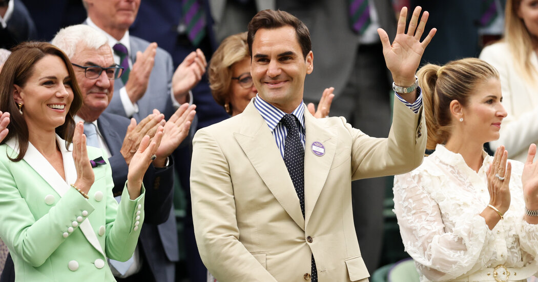 Roger Federer se divierte en su retiro