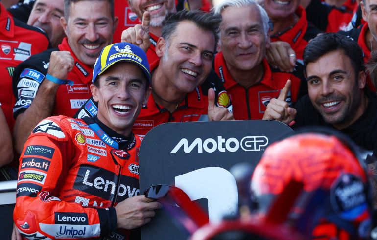 Marc Márquez reacciona.