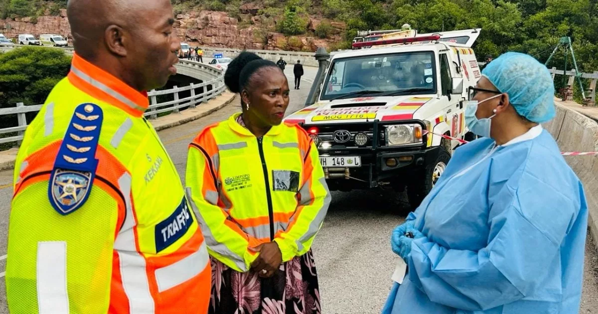 Al menos 45 personas murieron al caer un autobús a un barranco en Sudáfrica |  noticias de transporte