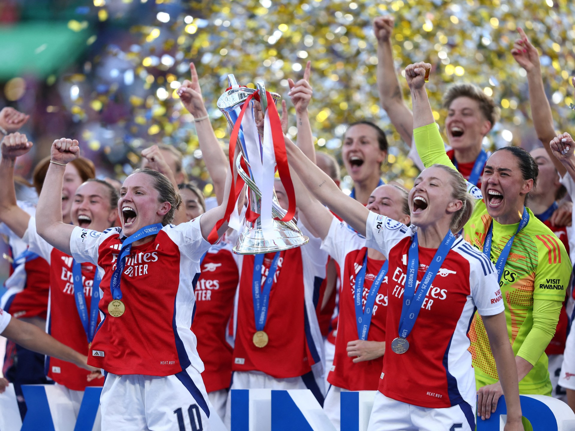 Arsenal aturdido el Barcelona para ganar la Liga de Campeones Femeninas | Noticias de fútbol