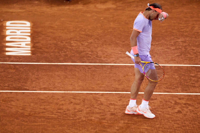 El último partido de tenis de Rafael Nadal en Madrid: derrota pero victoria