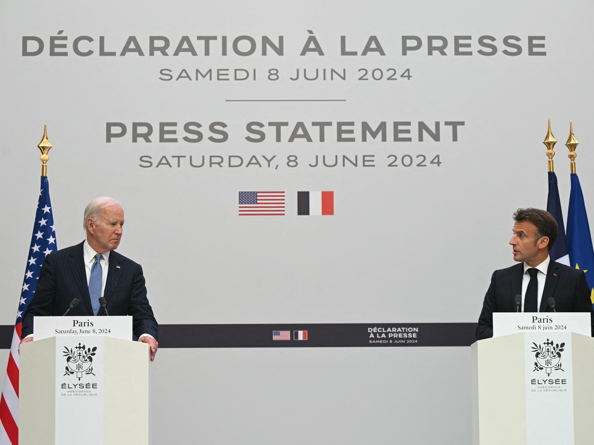 Estados Unidos y Francia prometen apoyo mientras Biden advierte que Rusia "no se detendrá" en Ucrania |  Noticias de la guerra entre Rusia y Ucrania.