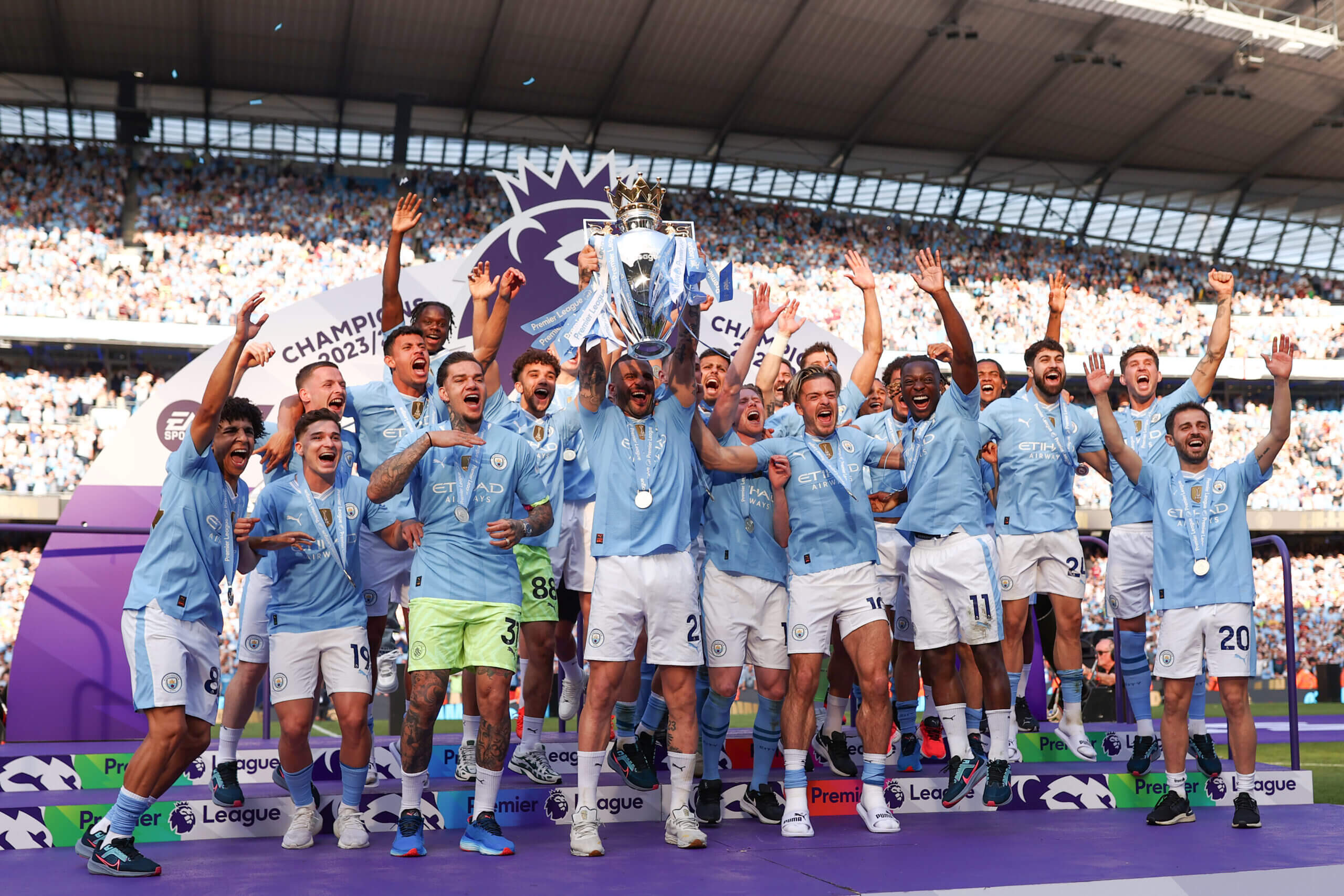 El City ha ganado los últimos cuatro títulos de la Premier League (Naomi Baker/Getty Images)