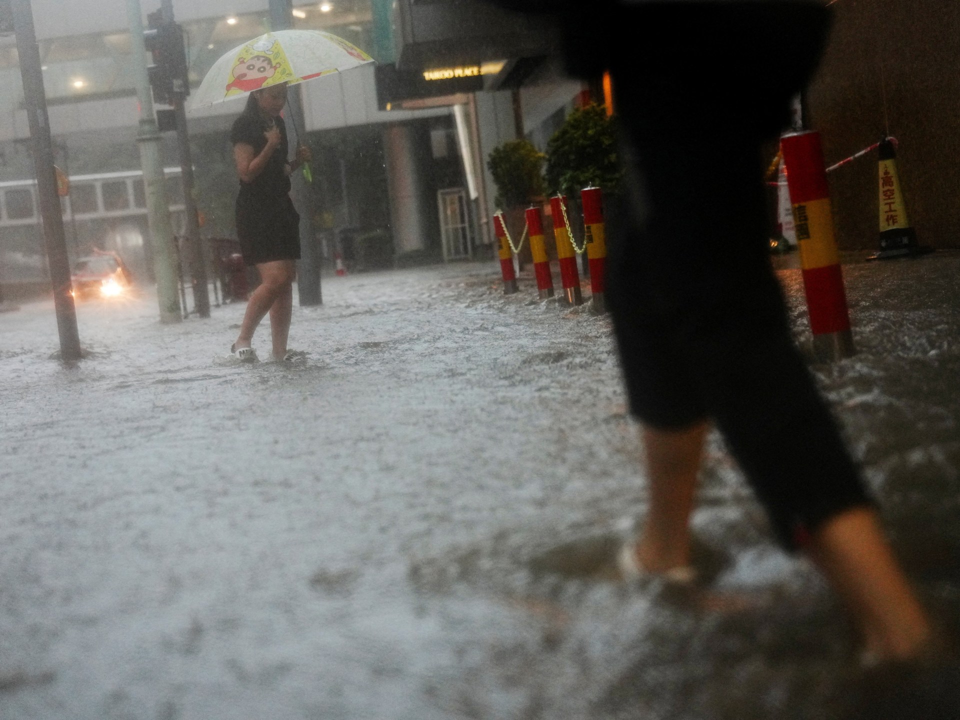Las batallas de Hong Kong inundan en medio de lluvias más pesadas de agosto desde 1884 | Inundación