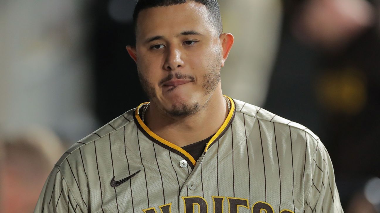 Manny Machado de los Padres día a día con leve distensión en el flexor de la cadera