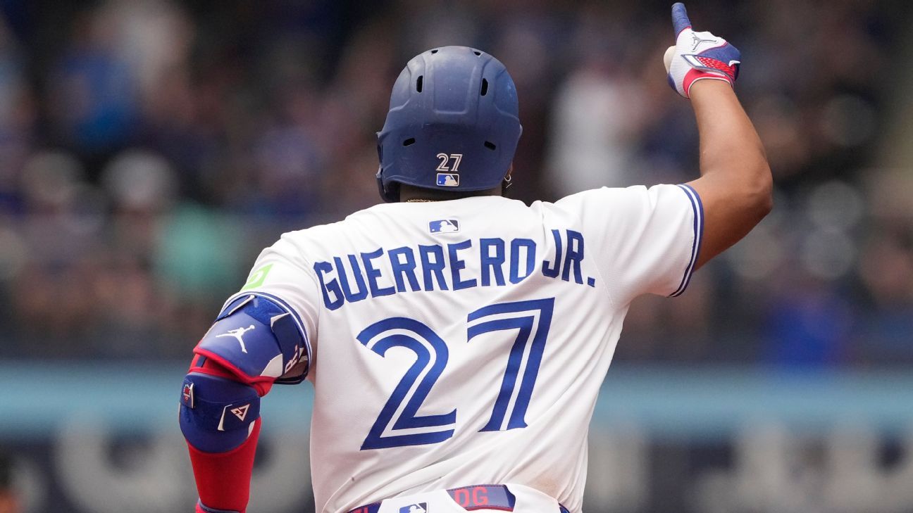 Vladimir Guerrero Jr. asume el liderazgo en 1B en la votación del All-Star