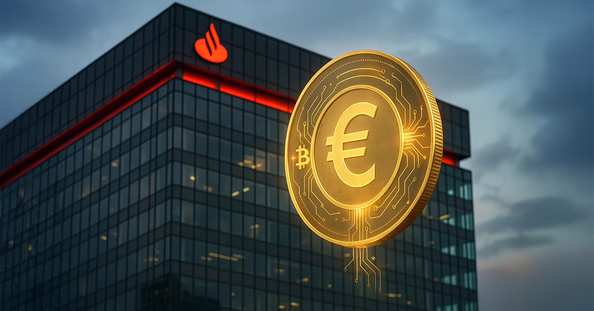 Banco Santander mirando la expansión criptográfica con Stablecoin con el apoyo de Fiat
