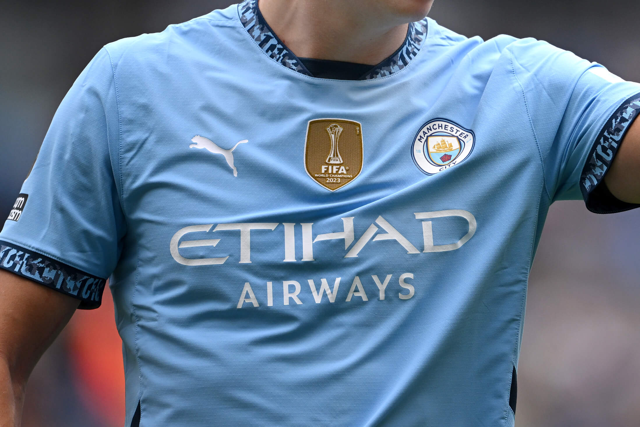 Etihad Airways ha sido el patrocinador principal de la camiseta del City desde 2009 (Stu Forster/Getty Images)